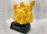 O copo feito sob encomenda do troféu da resina poli, ouro chapeou ofícios religiosos de riso da Buda