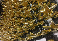 O copo feito sob encomenda do troféu da estrela do metal, ouro brilhante concessão chapeada coloca troféus