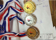 Fitas feitas sob encomenda materiais ligas de zinco das medalhas dos esportes para a atividade da empresa