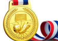 Macio/esmalte duramente medalhas feitas sob encomenda dos esportes, medalhas ligas de zinco do futebol e fitas