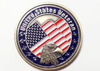 Estilo feito sob encomenda militar do veterano do Estados Unidos das medalhas dos esportes com símbolo de Eagle