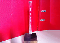 Copo de cristal claro do troféu K9 com base e logotipo &amp; palavras de madeira limpar com jato de areia