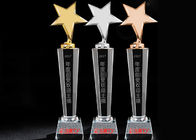 Os troféus de cristal feitos a mão e as concessões com metal do ouro/prata/bronze Star