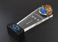 Copo de cristal personalizado do troféu, concessões do cristal de sopro de areia
