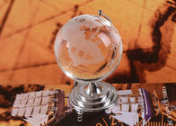 Bola home de cristal do globo dos ofícios K9 das decorações com o mapa do mundo do sopro de areia