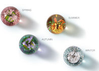 Ofícios de cristal da decoração da forma da bola projetados com árvore de Four Seasons