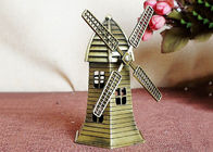 Réplica holandesa de bronze do moinho de vento do modelo mundialmente famoso diminuto da construção dos presentes do ofício de DIY