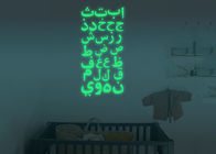 O vinil DIY material dirige ofícios da decoração, papel de parede fluorescente dos textos do árabe