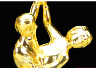 Copo plástico chapeado ouro do troféu para os Jogos Olímpicos que dançam vencedores