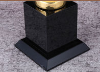 A altura personalizada do copo 330mm do troféu do ouro o bronze de prata com 3D gravou a estrela