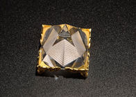 Tamanho personalizado do cristal K9 concessões materiais brancas com base do metal do ouro