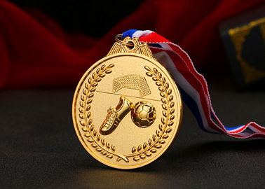 Medalhas feitas sob encomenda dos esportes do metal frente e verso, serviço de alfândega das medalhas do futebol das crianças disponível