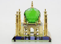 A réplica de cristal diminuta 80*80*70mm de Taj Mahal para o curso comemora