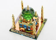 A réplica de cristal diminuta 80*80*70mm de Taj Mahal para o curso comemora