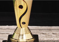 O copo plástico do troféu do ABS colorido do chapeamento projeta e logotipo aceitado
