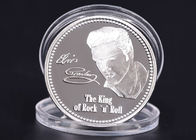 Do metal famoso da estrela de Elvis Presley medalhas feitas sob encomenda do evento da moeda da lembrança da música rock